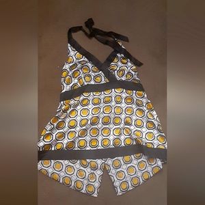 Ashley Stewart size 16 satin stretchy backless+ slit blouse brand new never worn